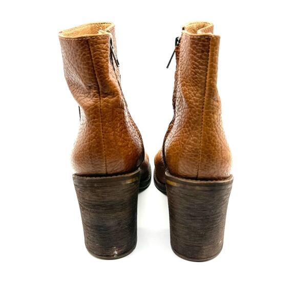 Madewell The Ollie Boot Cognac Pebble Leather Brown 8 - Picture 4 of 14